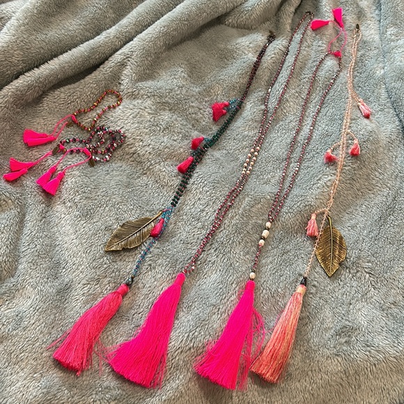 REAL Fresh Water Pearl& Crystal tassel Necklaces-Boutique - Picture 8 of 9